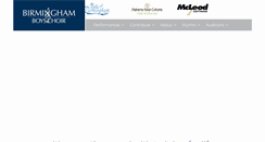 Desktop Screenshot of birminghamboyschoir.com
